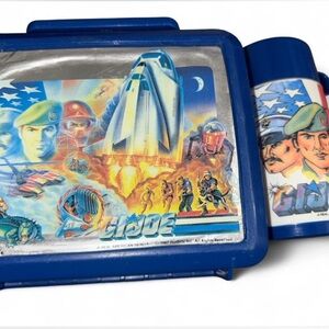 Vintage Gl Joe 1987 Lunch Box With Thermos.